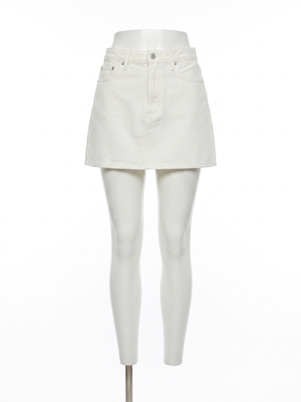 NEW DAZE malibu mini skirt in swan vintage